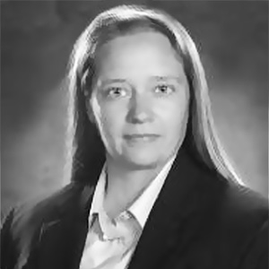 Black and white portrait of the Honorable Tracy Sorensen.