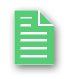 a green folded page with white lines